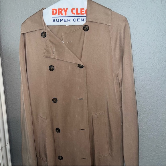 Reformation Tan Trench Coat NWOT - Picture 3 of 12